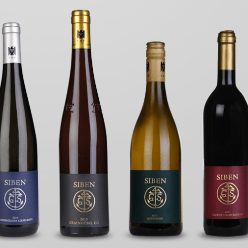 Gestaltung der Weinetiketten für das Weingut Siben Erben in Deidesheim / Pfalz